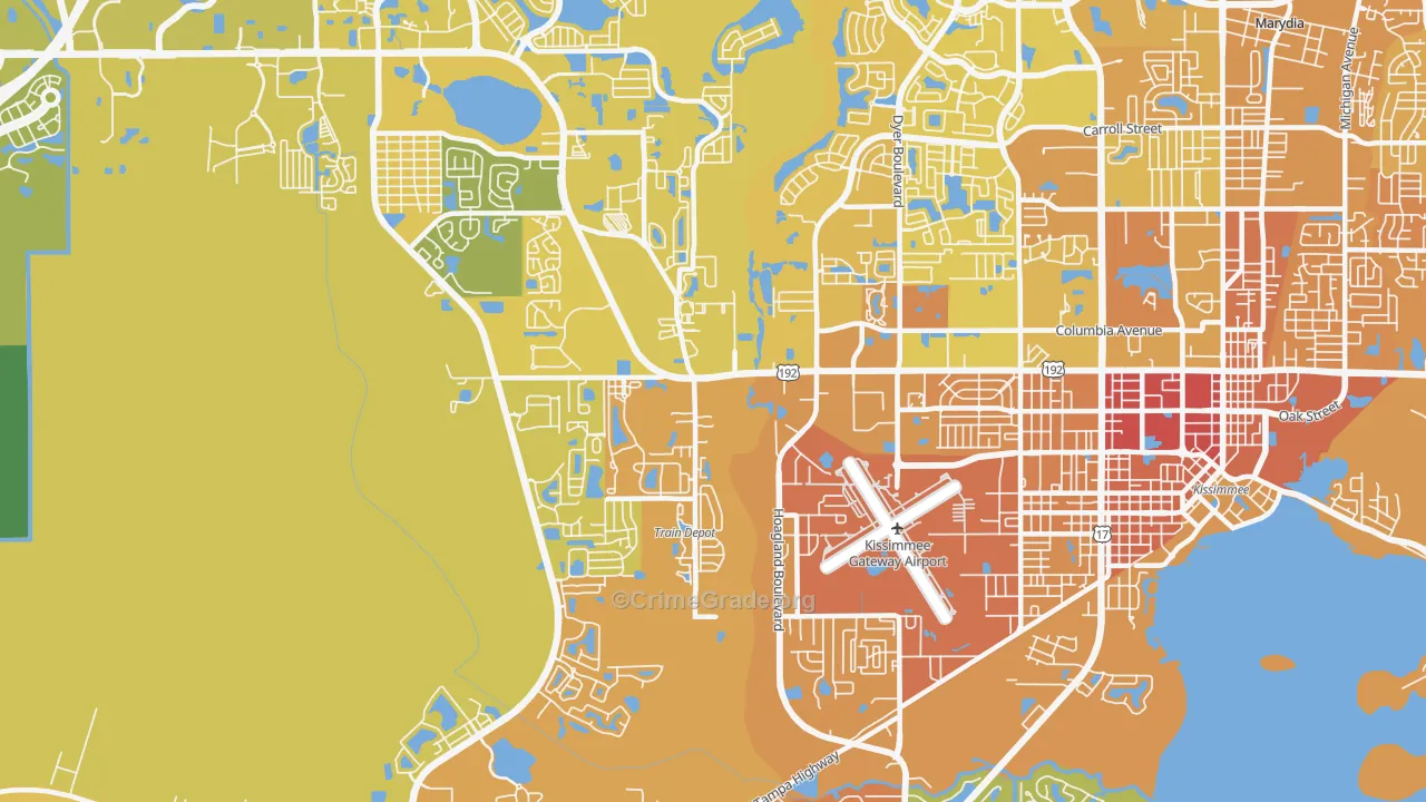 Waterway Village, Kissimmee, FL Map of Murder Rates