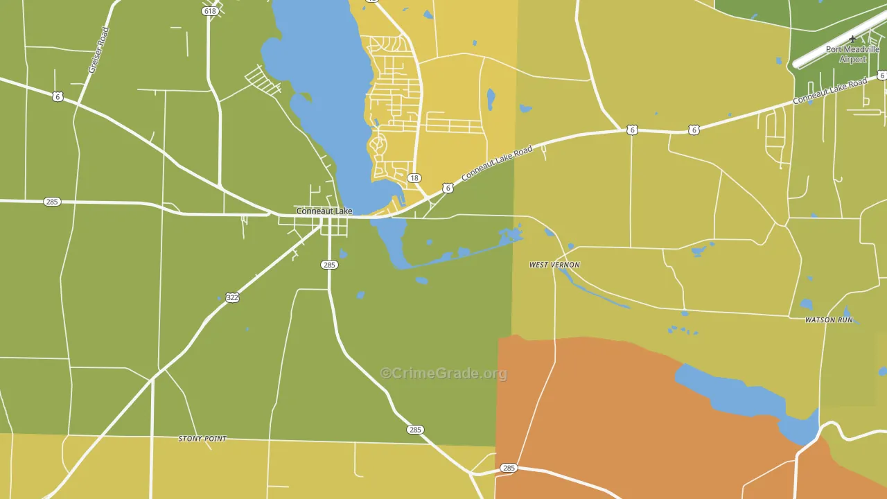 Watson Run, PA Map of Murder Rates