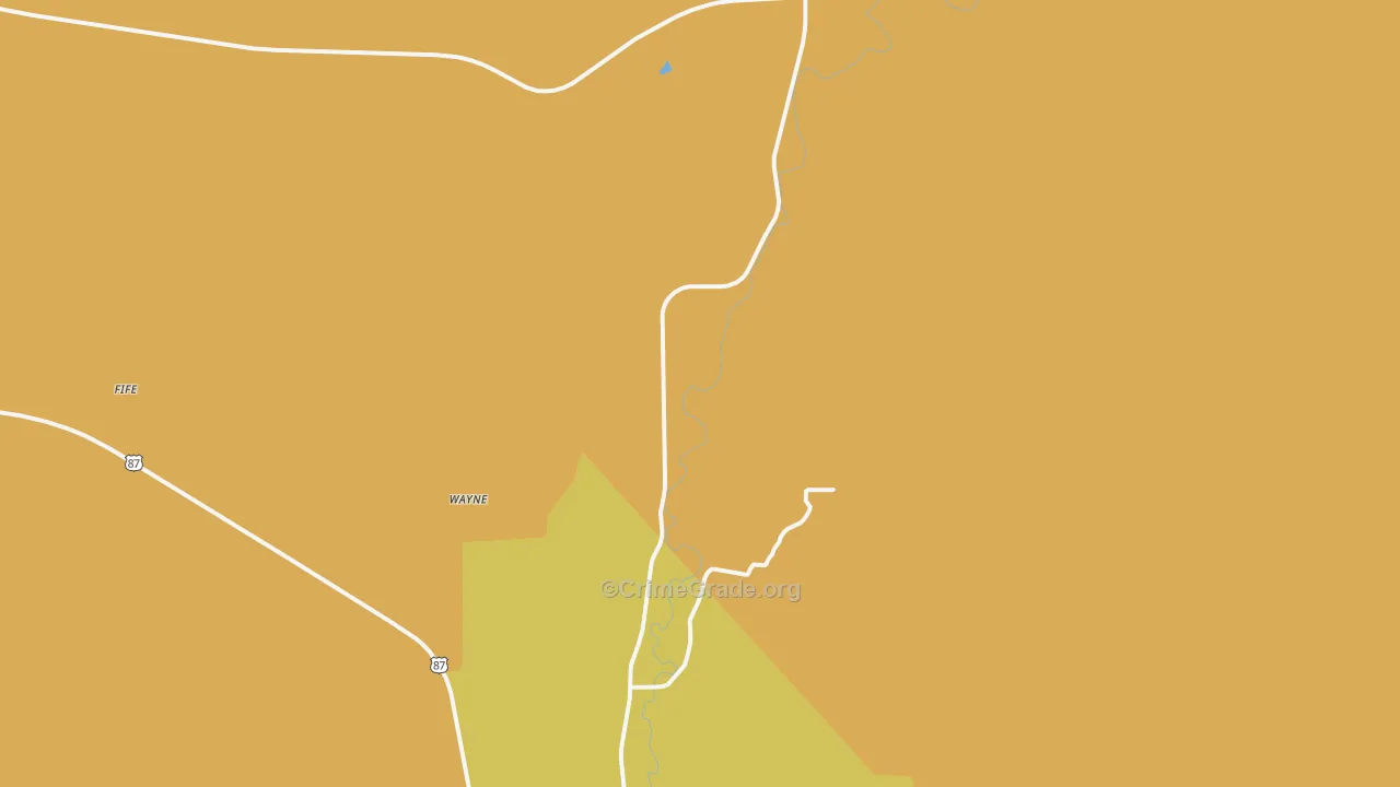 Wayne, MT Map of Murder Rates