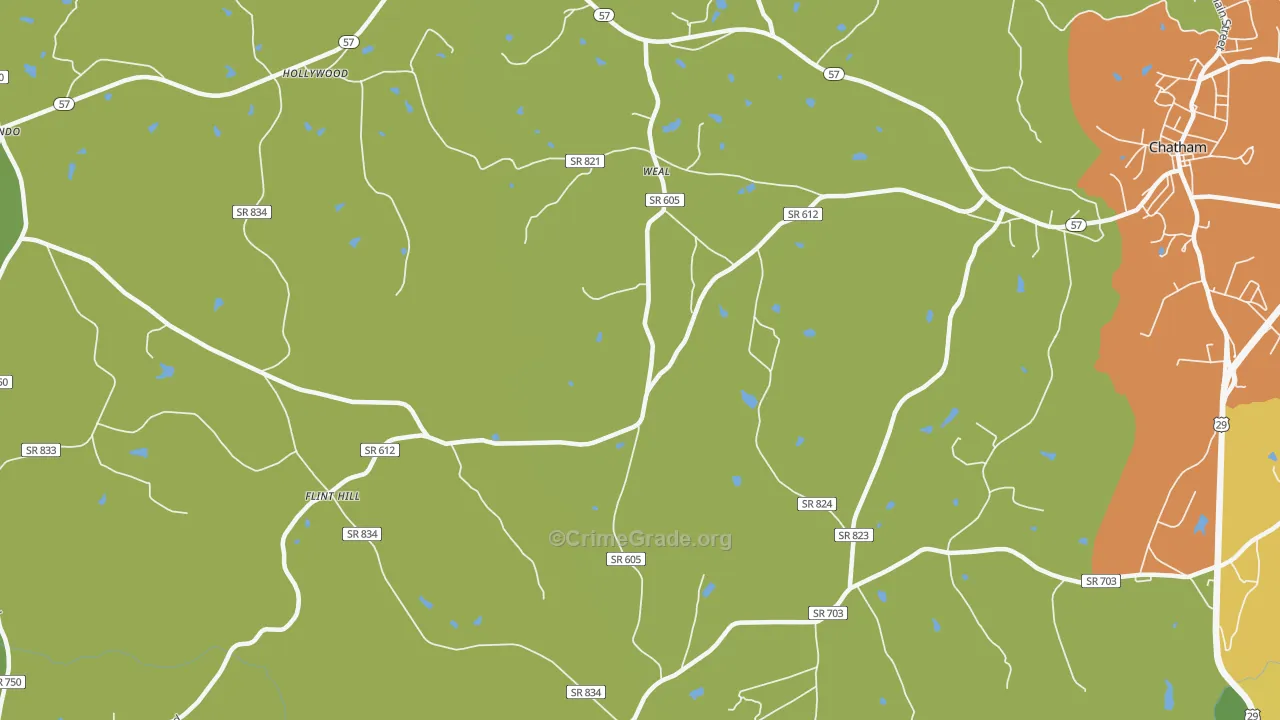 Weal, VA Map of Murder Rates