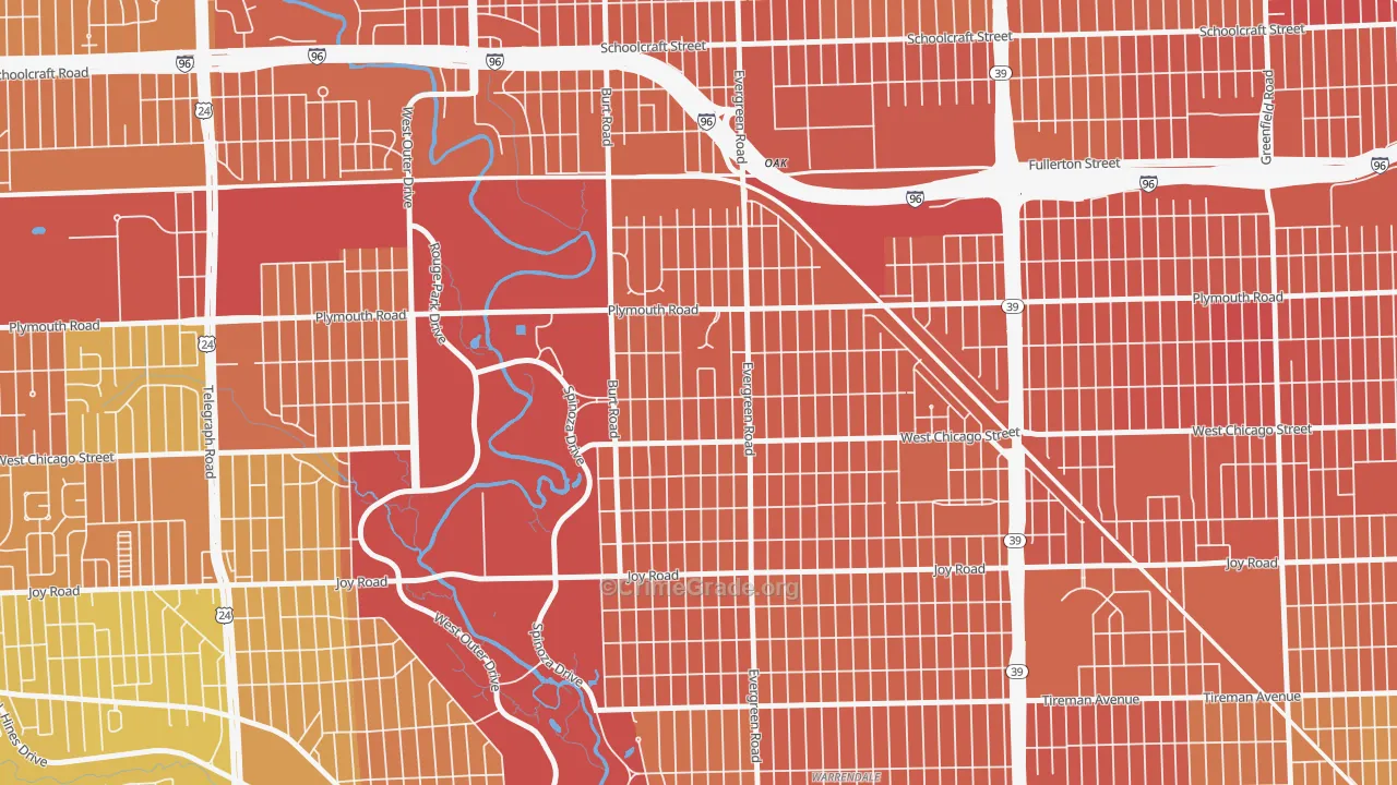 Weatherby, Detroit, MI Map of Murder Rates