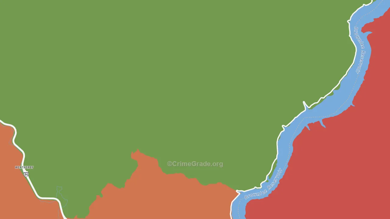 Weatherby, OR Map of Murder Rates