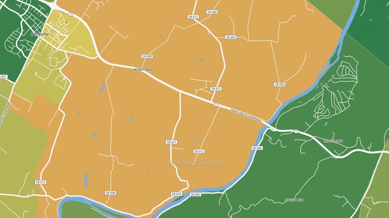 Webbtown, VA Map of Murder Rates