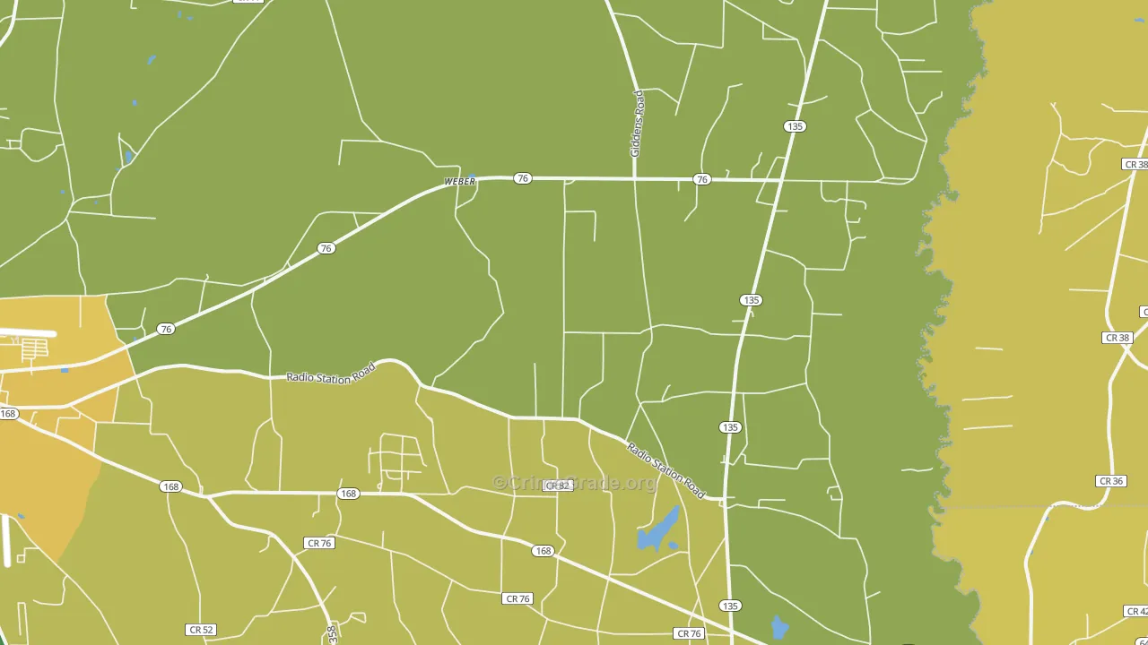 Weber, GA Map of Murder Rates