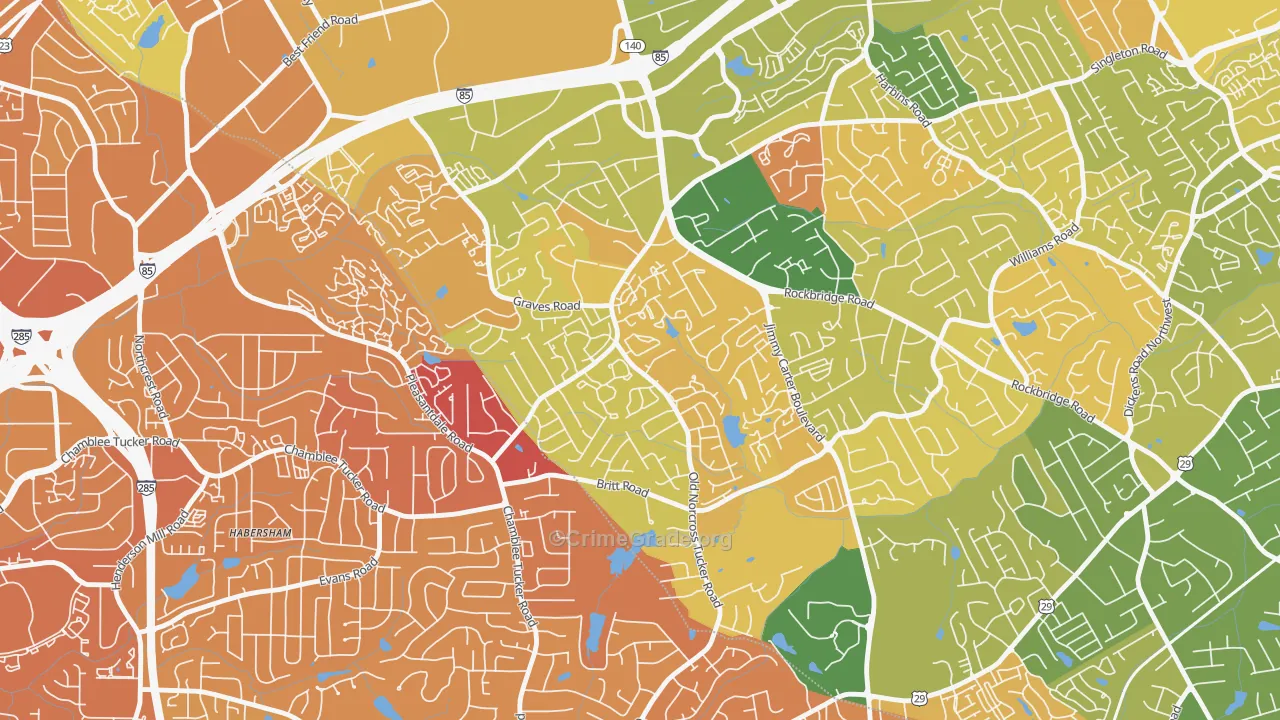 Wedgewood, Tucker, GA Map of Murder Rates