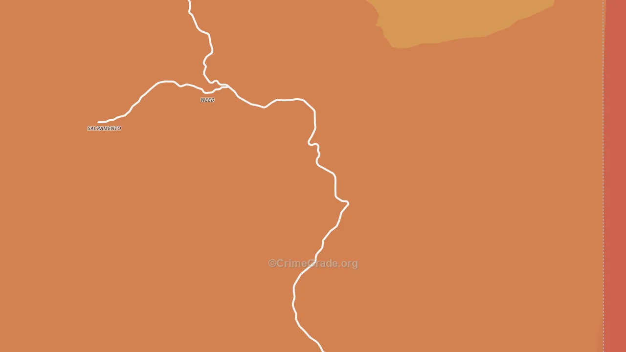 Weed, NM Map of Murder Rates