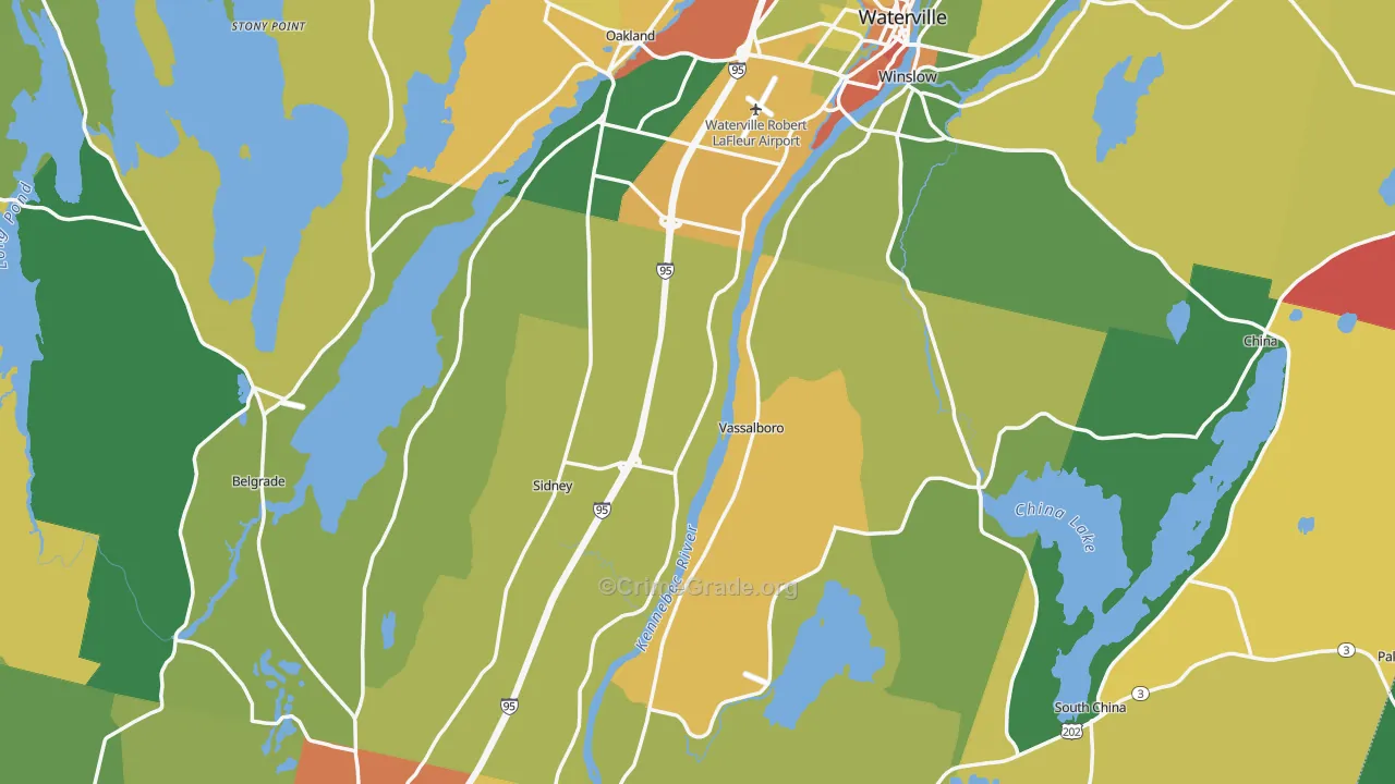 Weeks Mills, ME Map of Murder Rates