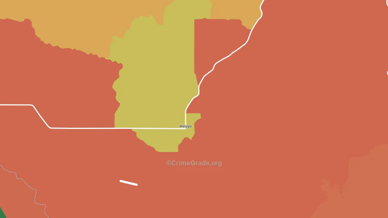 Weippe, ID Map of Murder Rates