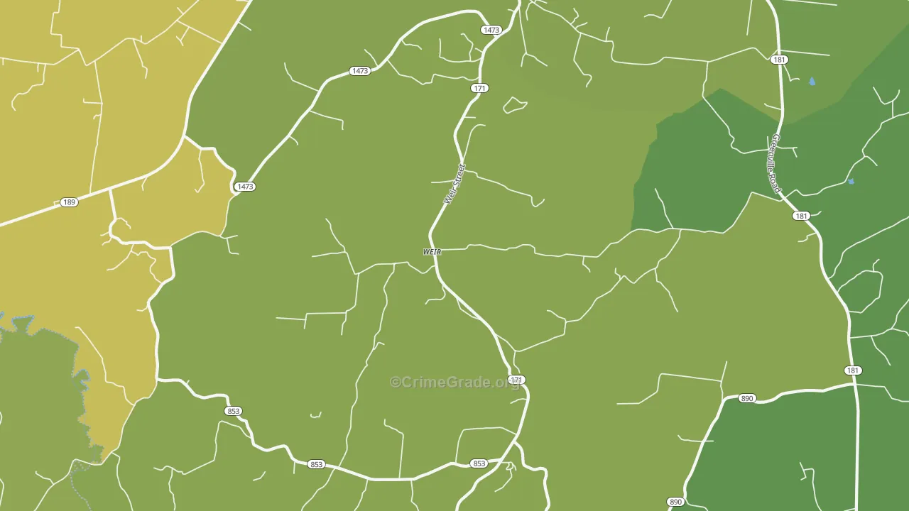 Weir, KY Map of Murder Rates