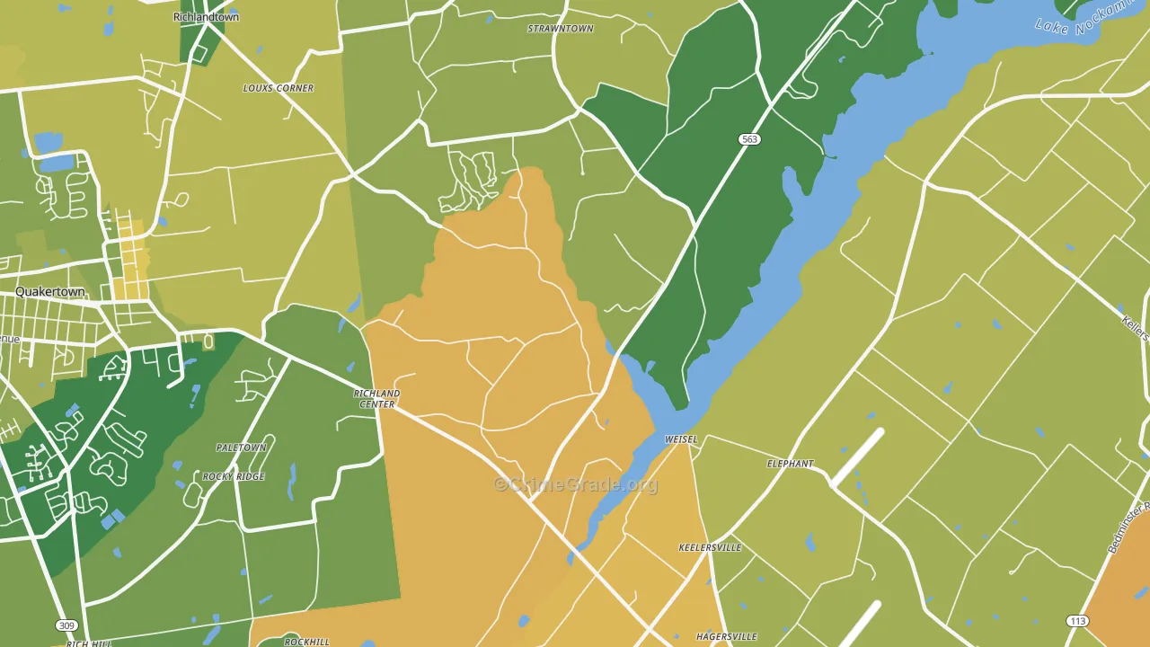 Weisel, PA Map of Murder Rates