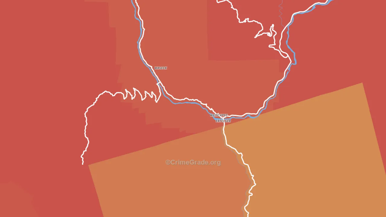 Weitchpec, CA Map of Murder Rates
