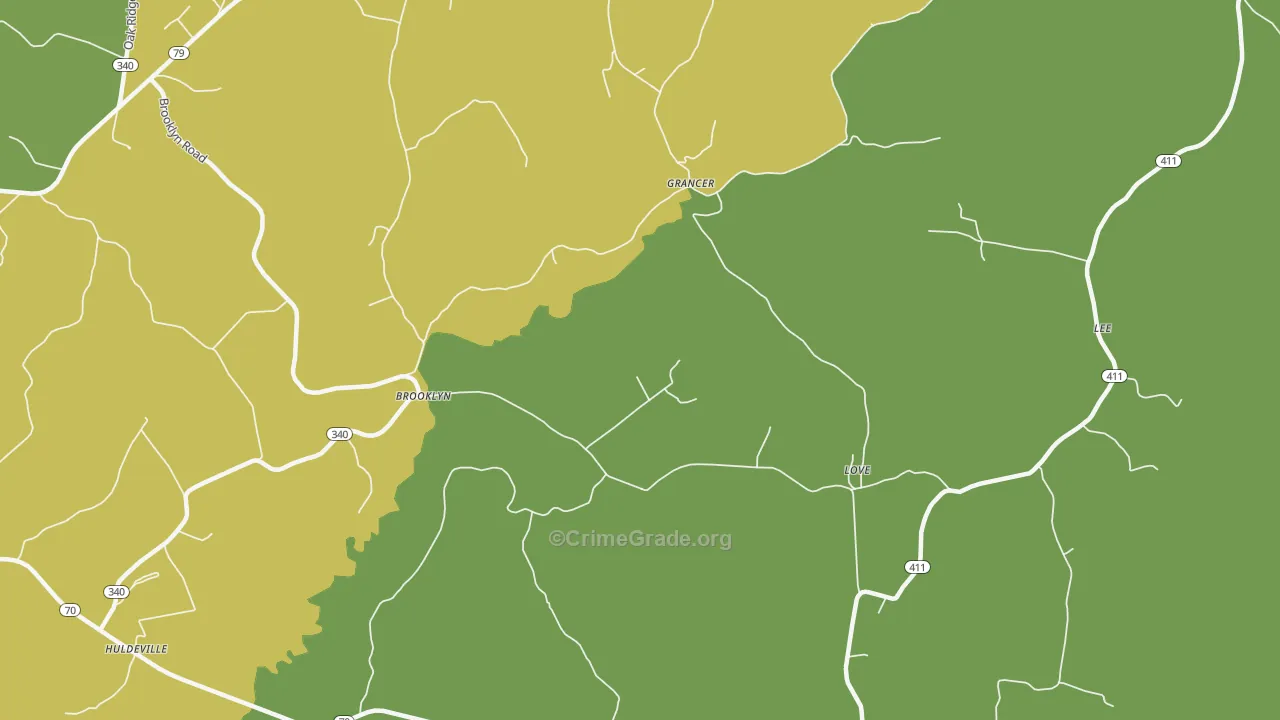 Welchs Creek, KY Map of Murder Rates