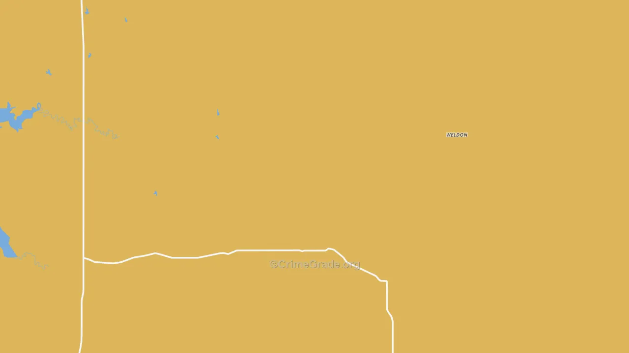 Weldon, MT Map of Murder Rates