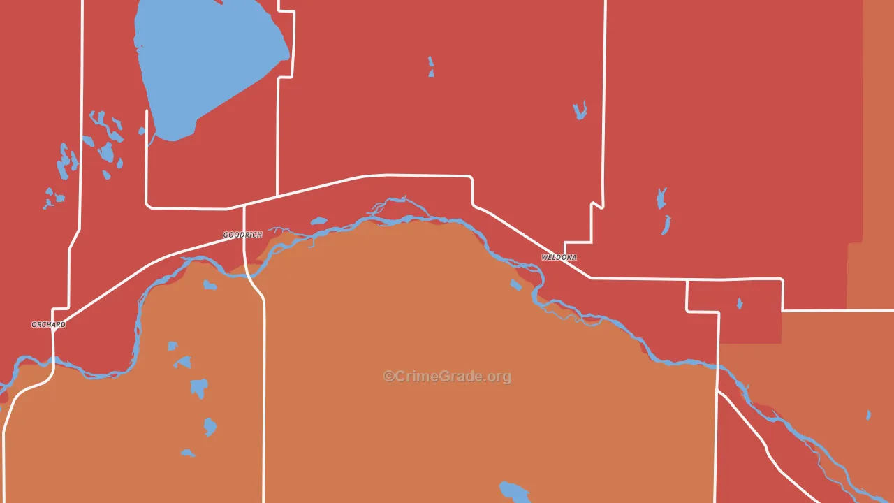 Weldona, CO Map of Murder Rates