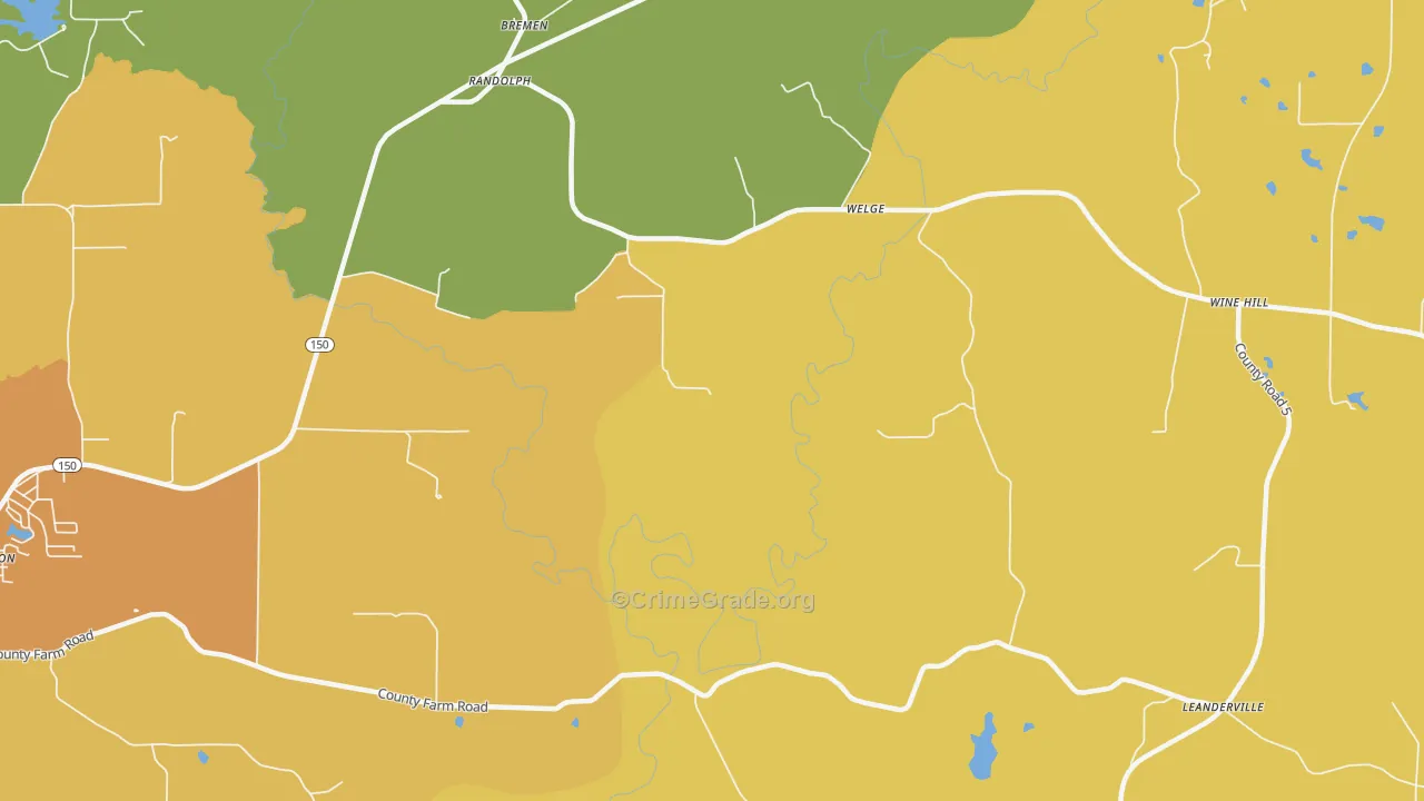 Welge, IL Map of Murder Rates