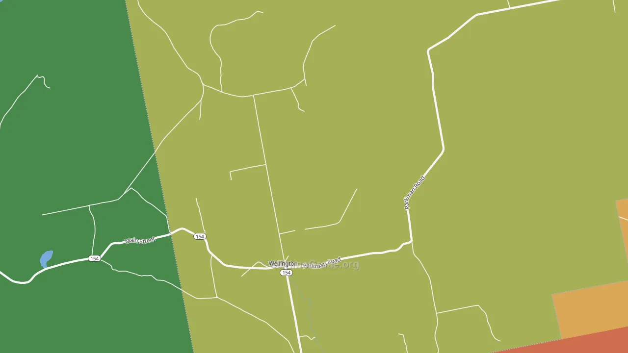 Wellington, ME Map of Murder Rates