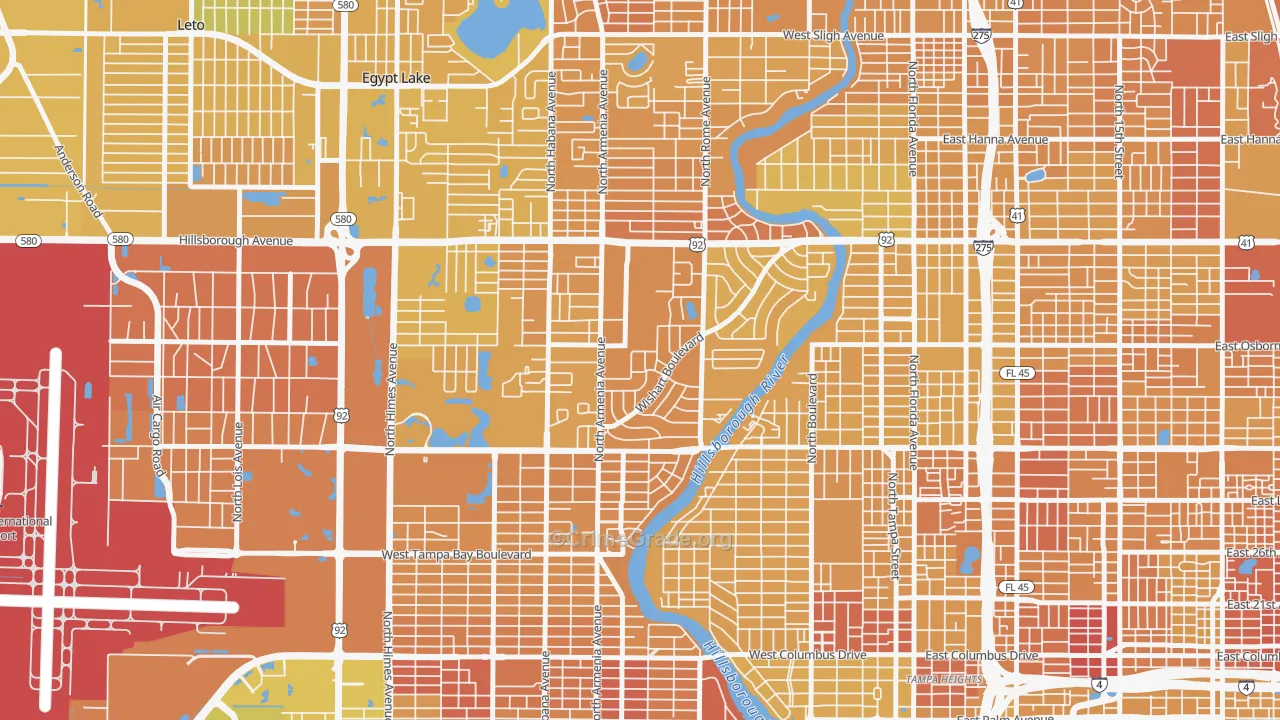 Wellswood, Tampa, FL Map of Murder Rates