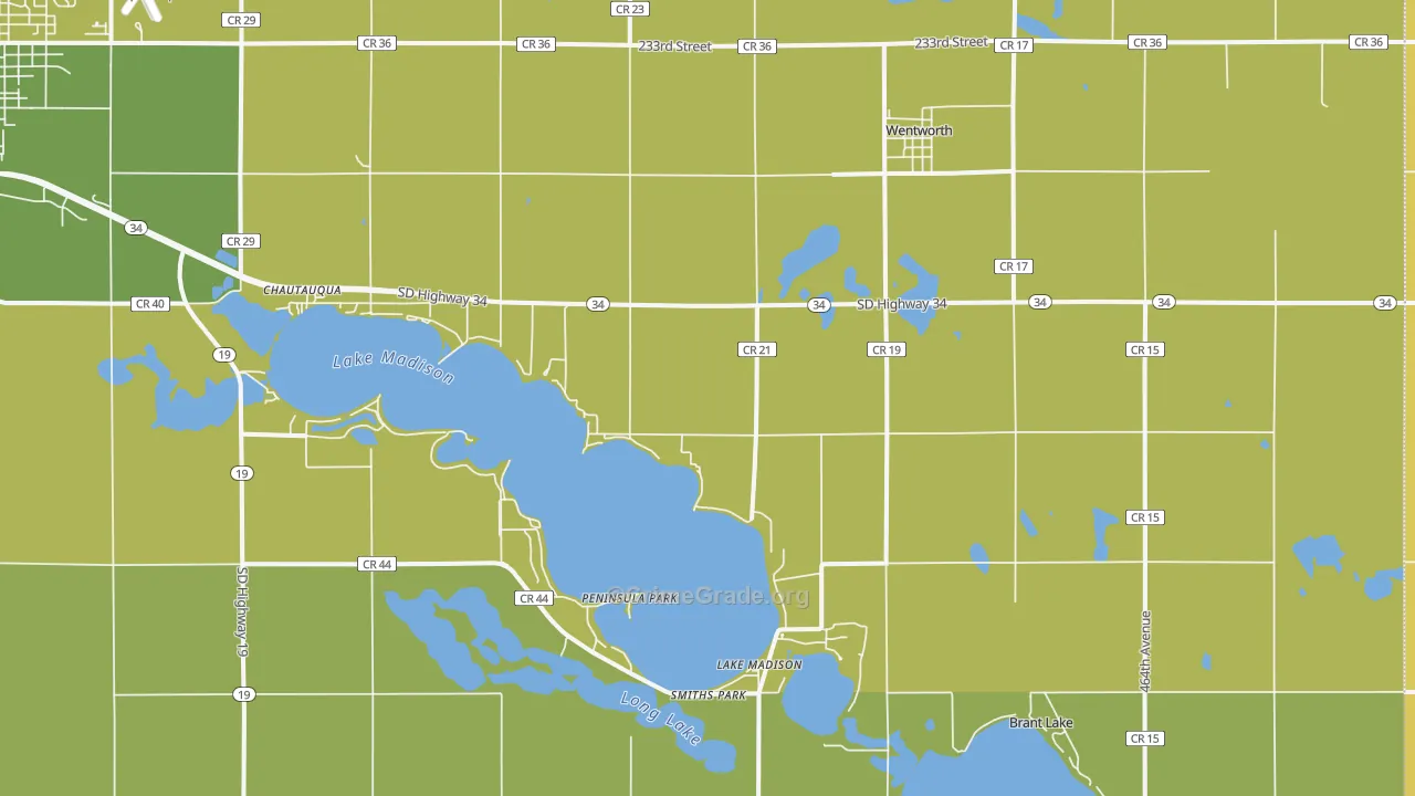 Wentworth, SD Map of Murder Rates
