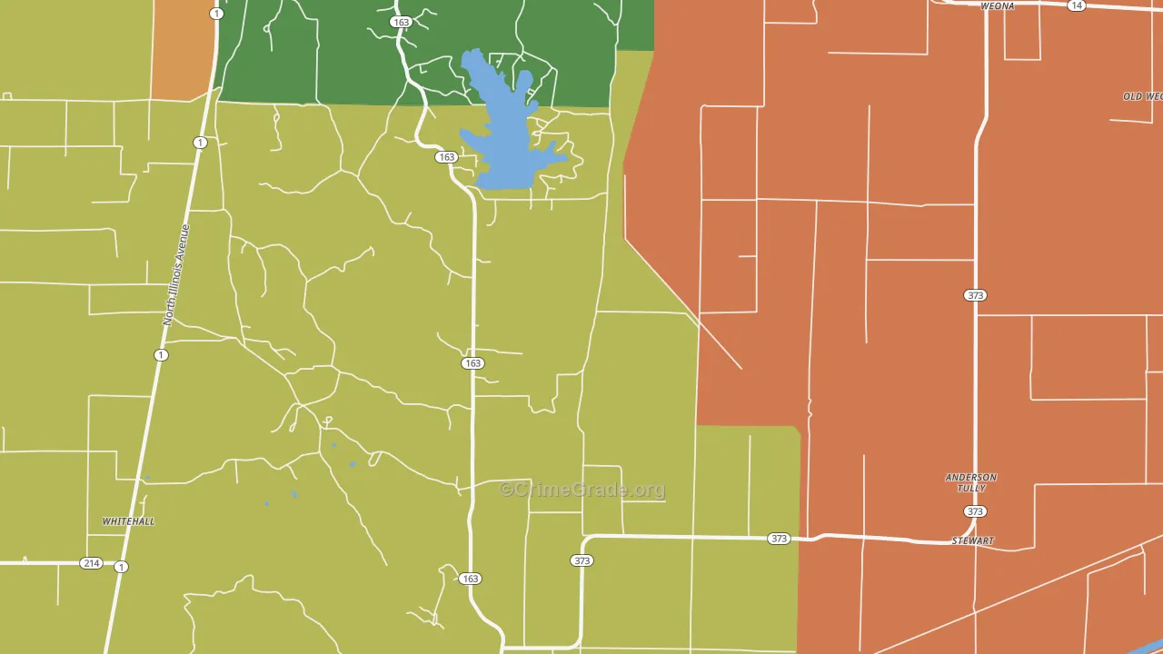 Weona Junction, AR Map of Murder Rates