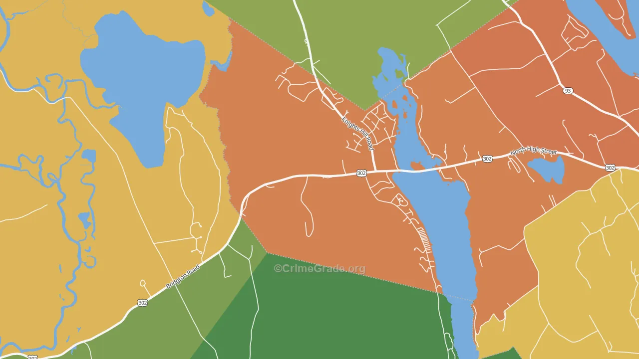 West Bridgton, ME Map of Murder Rates