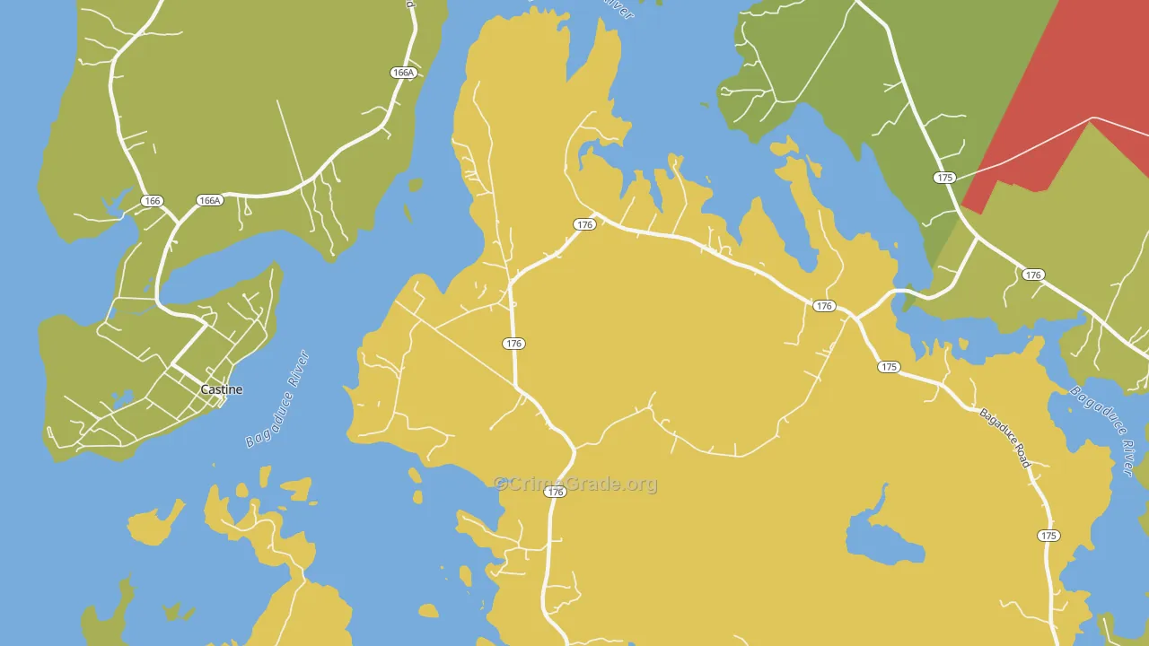 West Brooksville, ME Map of Murder Rates