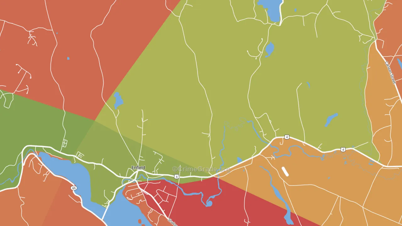 West Canaan, NH Map of Murder Rates