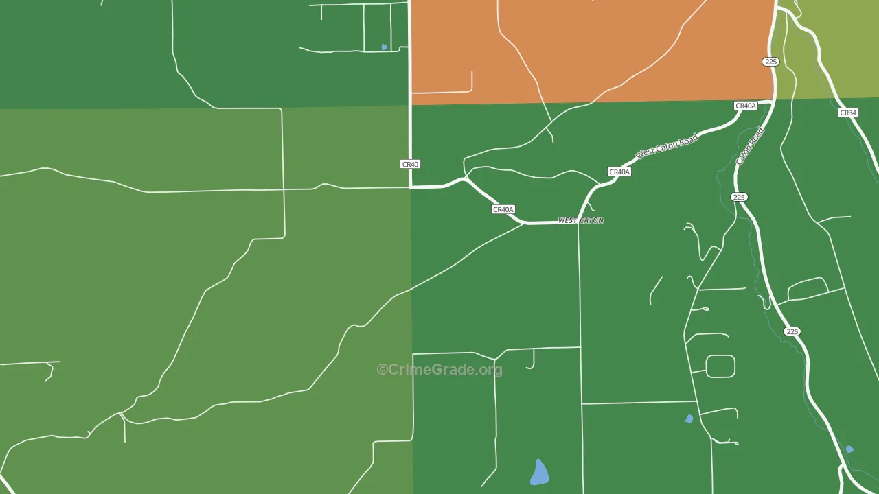 West Caton, NY Map of Murder Rates