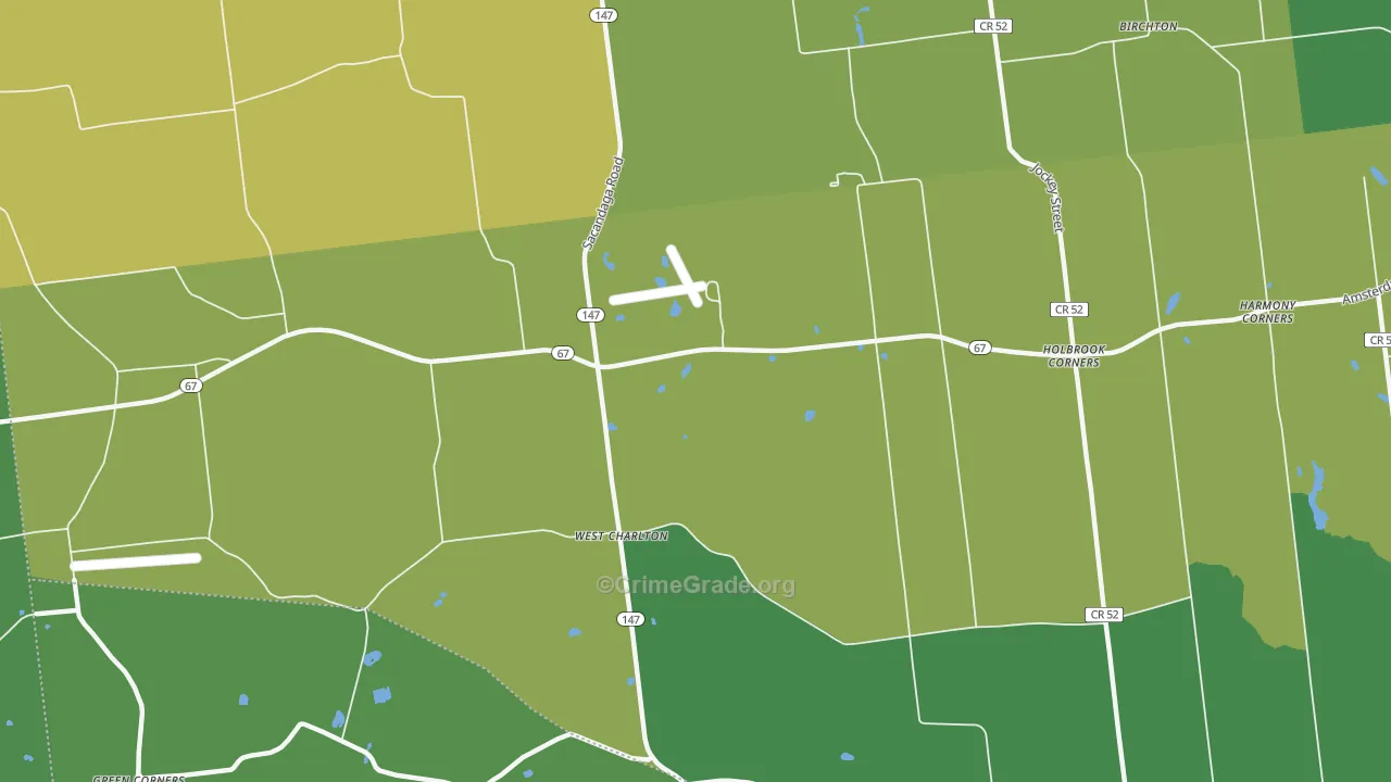 West Charlton, NY Map of Murder Rates