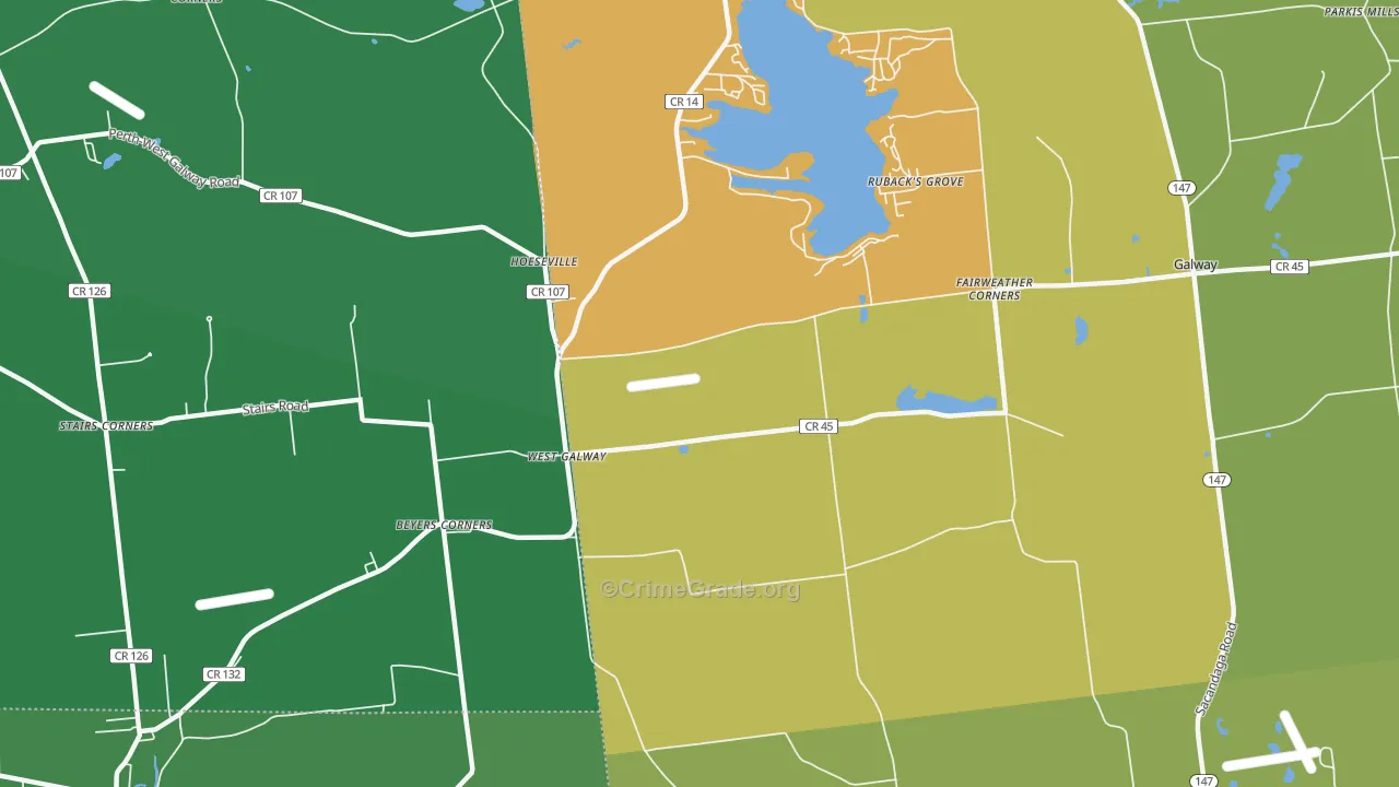 West Galway, NY Map of Murder Rates