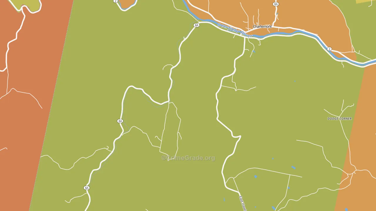 West Hawley, MA Map of Murder Rates