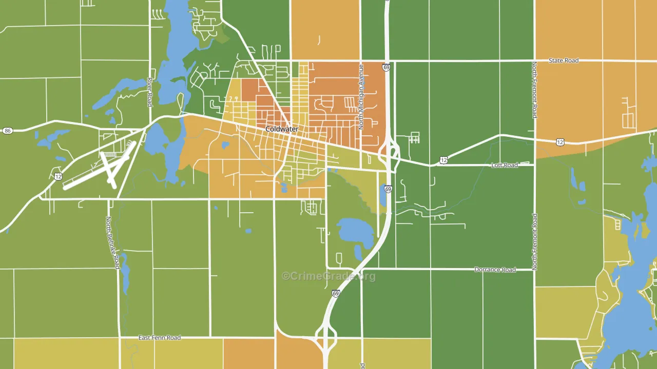 West Kinderhook, MI Map of Murder Rates