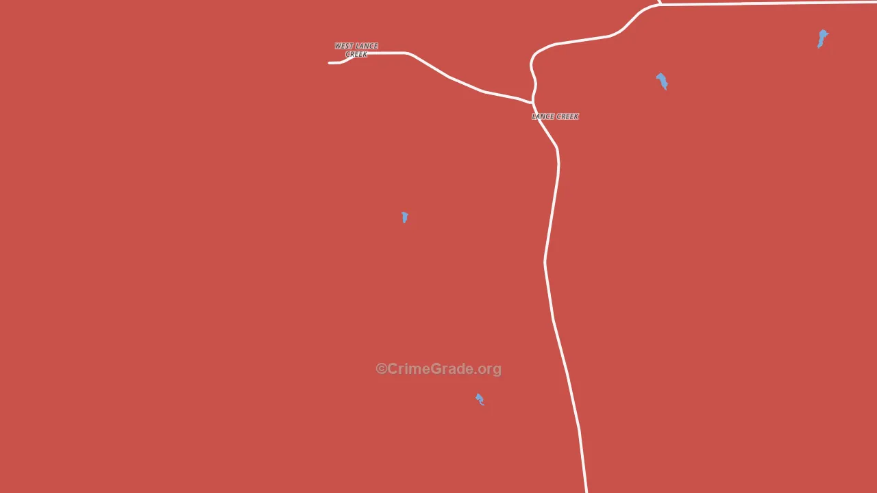 West Lance Creek, WY Map of Murder Rates