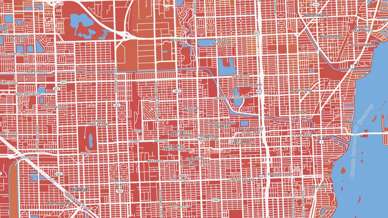 West Little River, FL Map of Murder Rates