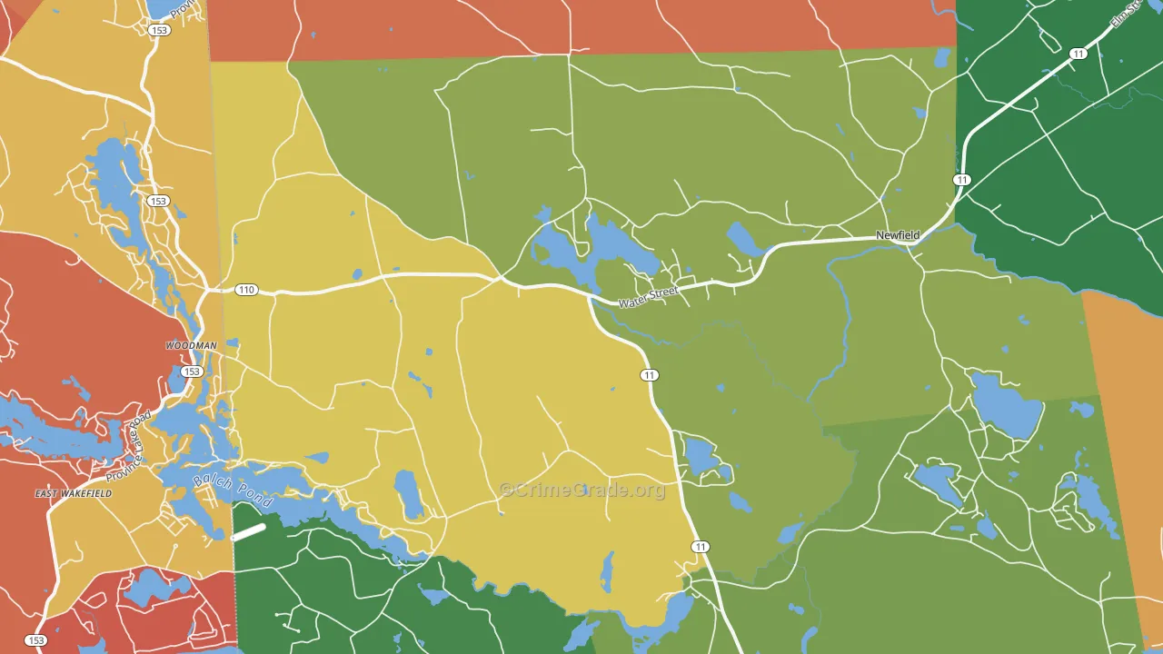 West Newfield, ME Map of Murder Rates