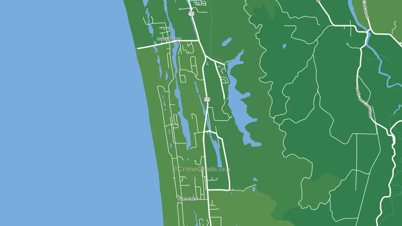 West, OR Map of Murder Rates
