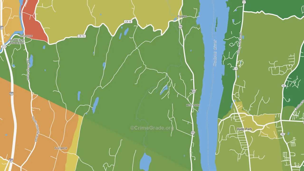 West Park, NY Map of Murder Rates