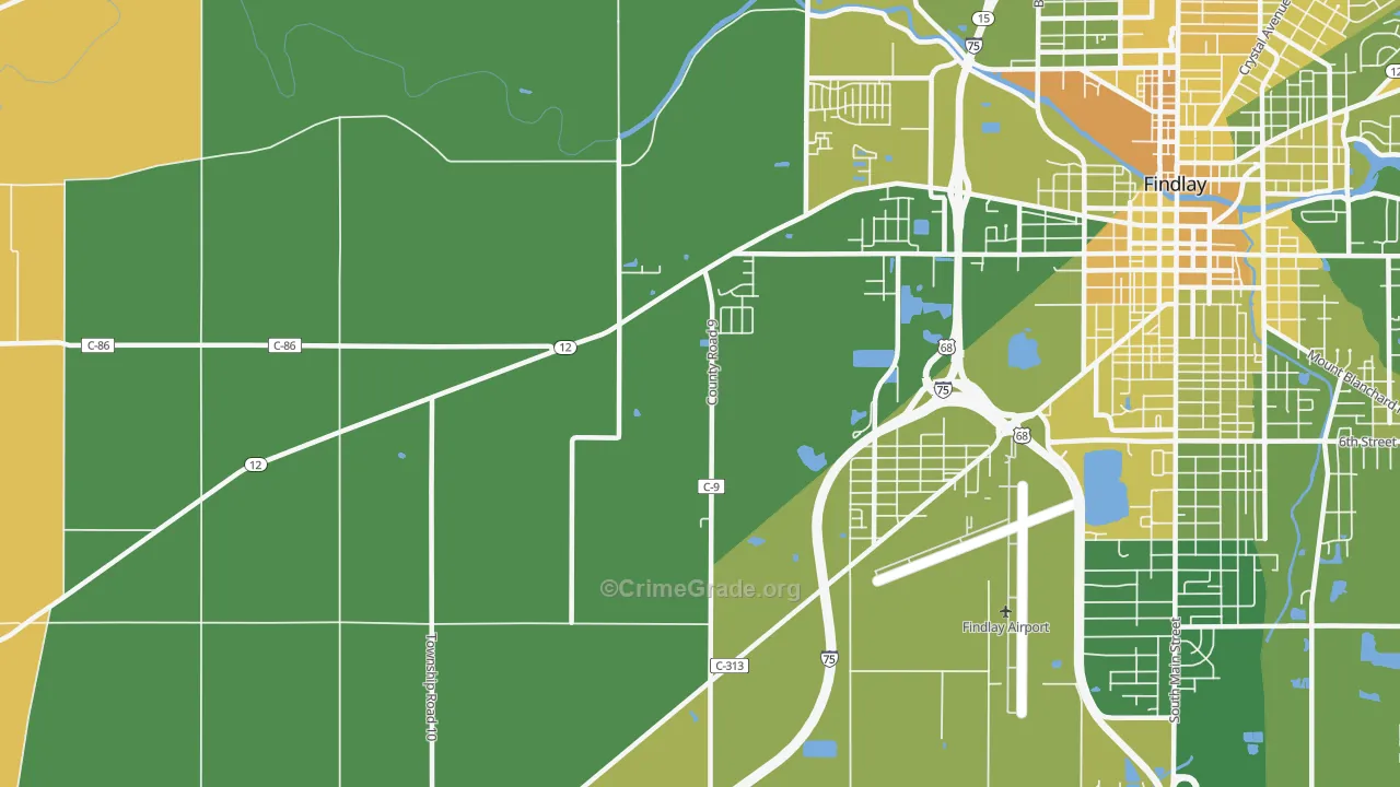West Park, OH Map of Murder Rates