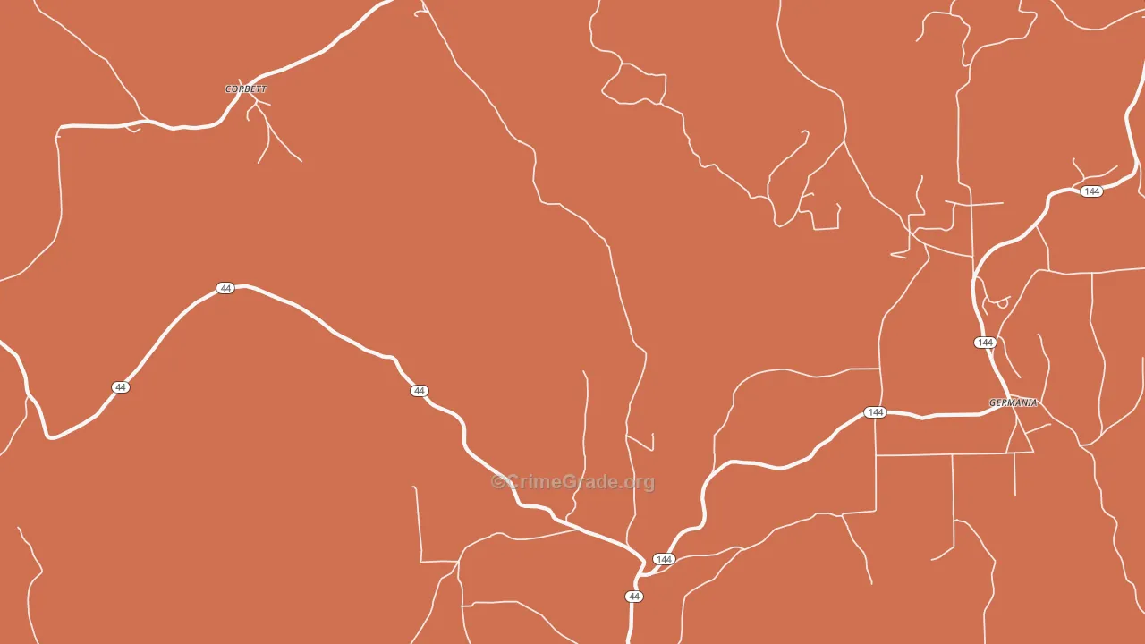 West Pike, PA Map of Murder Rates