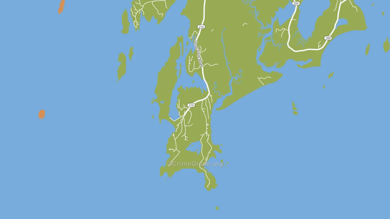 West Point, ME Map of Murder Rates
