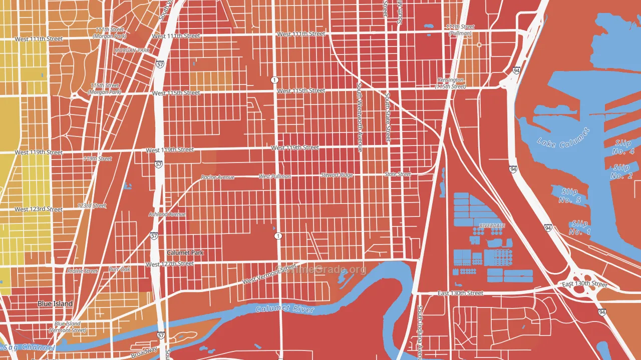 West Pullman, Chicago, IL Map of Murder Rates