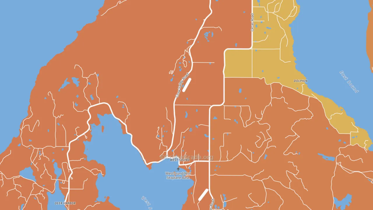 West Sound, WA Map of Murder Rates