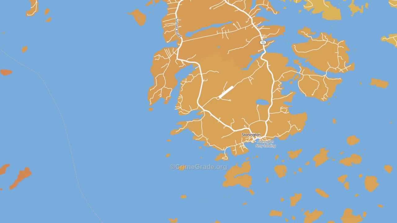 West Stonington, ME Map of Murder Rates
