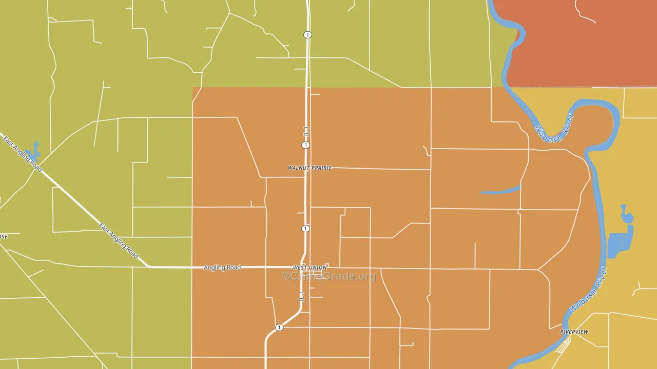 West Union, IL Map of Murder Rates