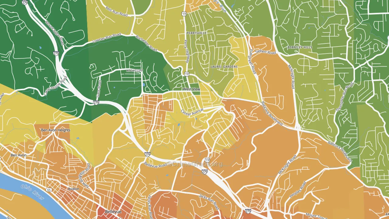 West View, PA Map of Murder Rates