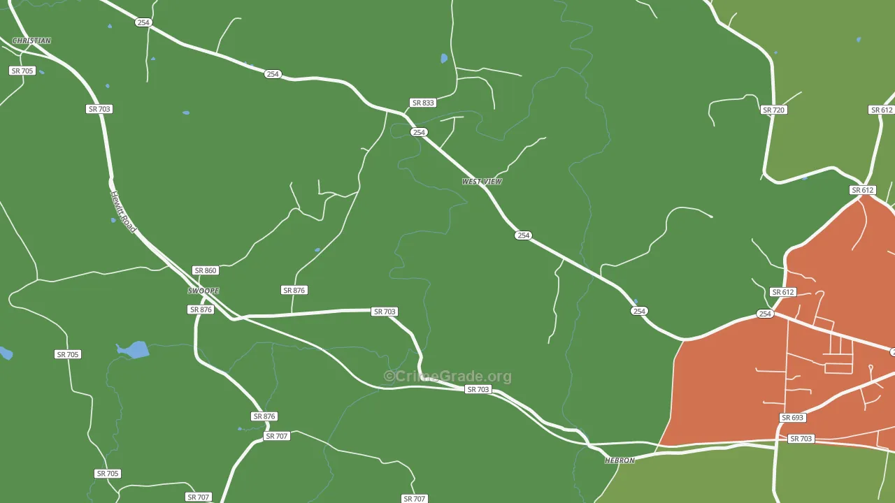 West View, VA Map of Murder Rates