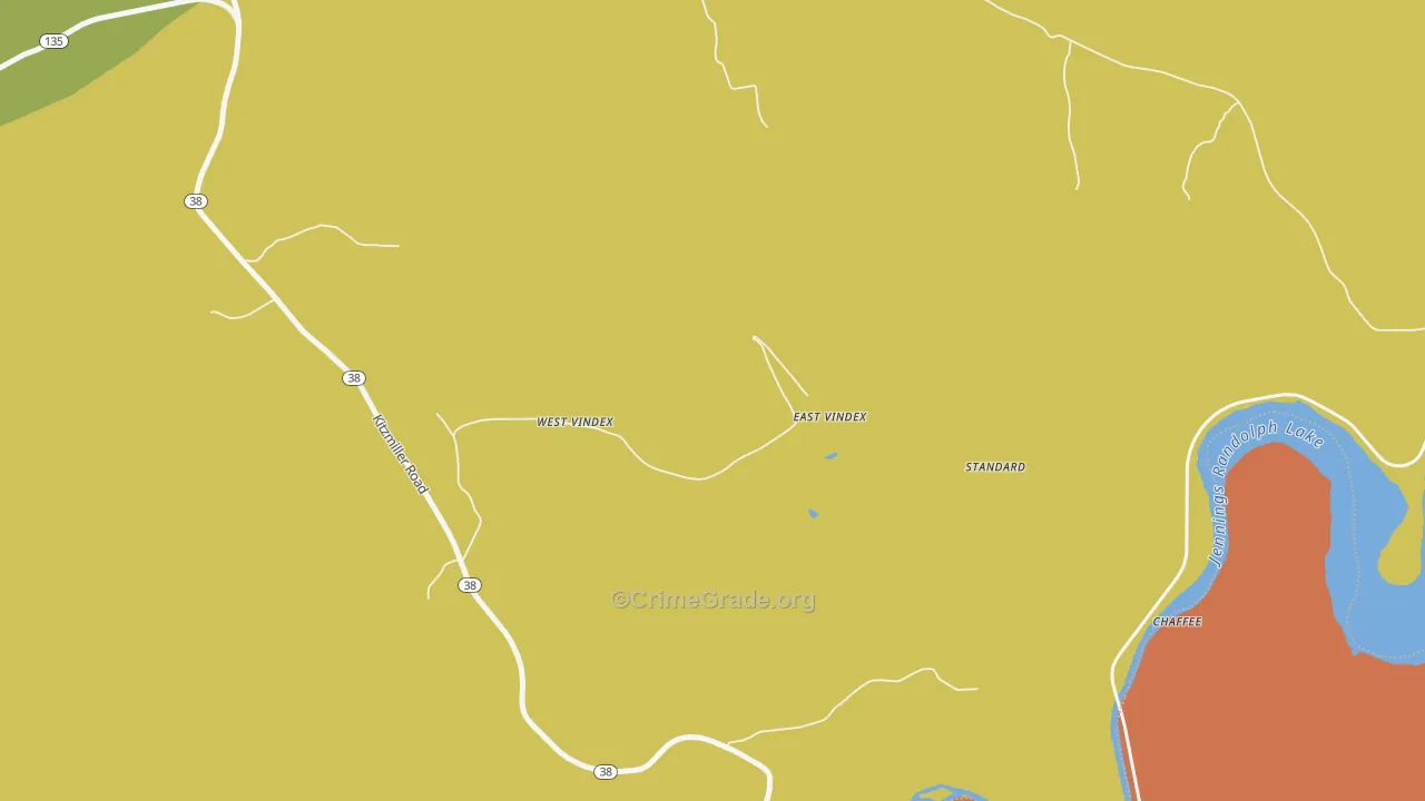 West Vindex, MD Map of Murder Rates