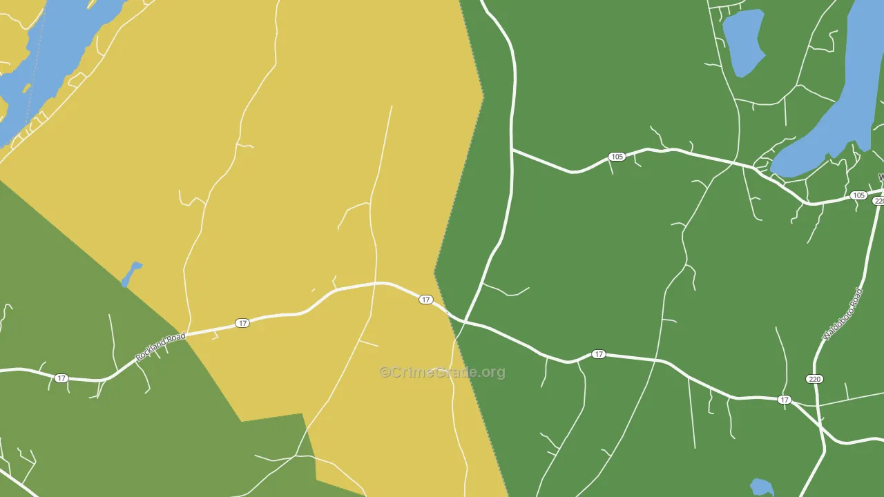 West Washington, ME Map of Murder Rates
