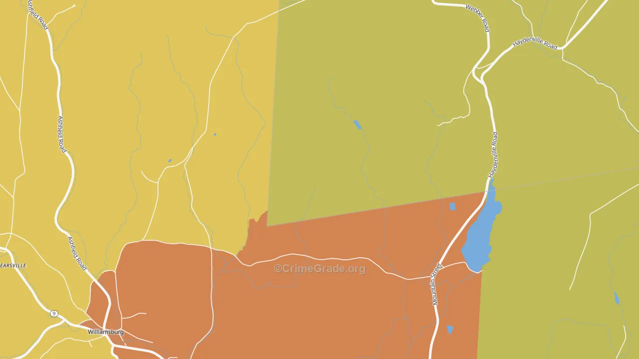West Whately, MA Map of Murder Rates