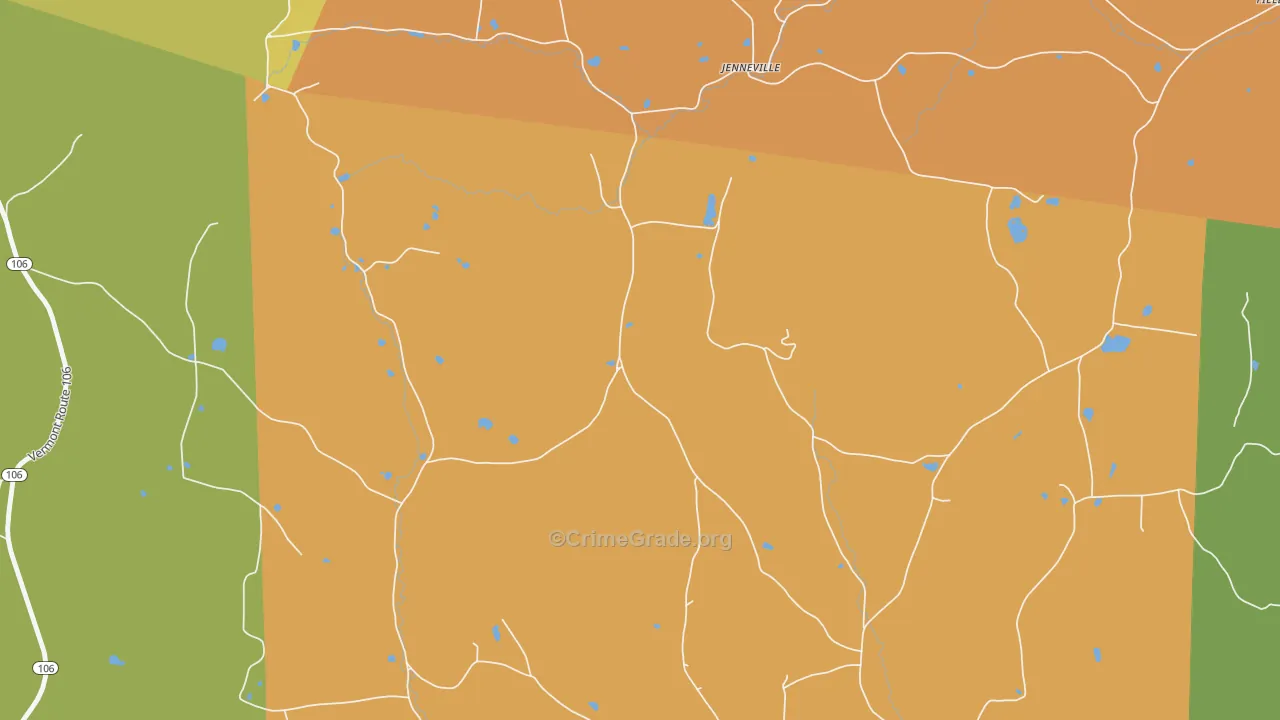 West Windsor, VT Map of Murder Rates