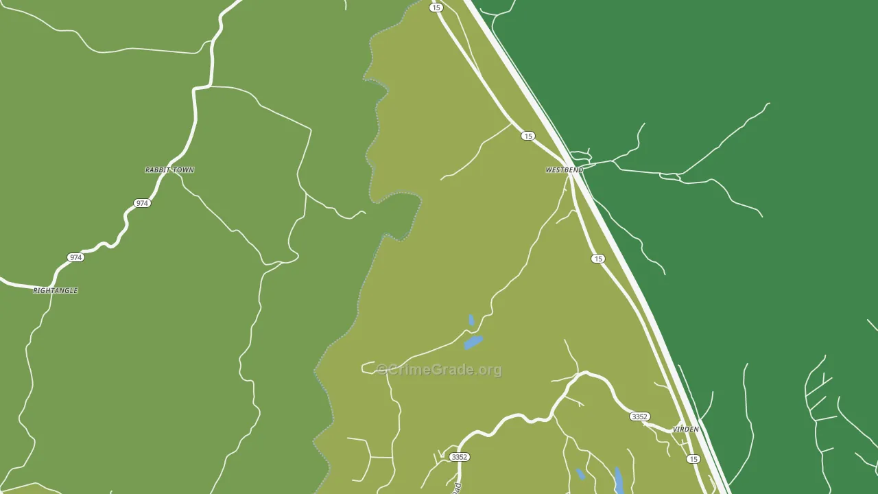 Westbend, KY Map of Murder Rates